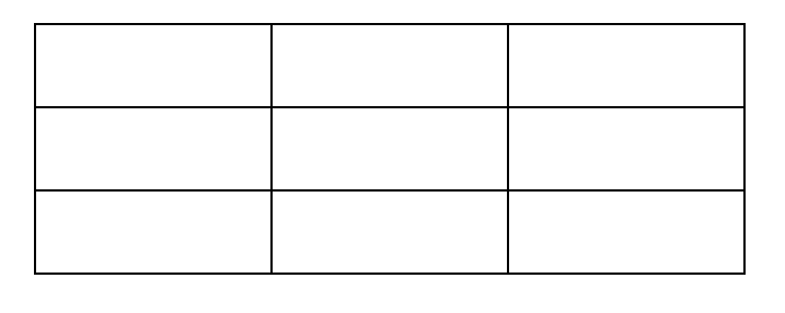 3×3のマスを書く