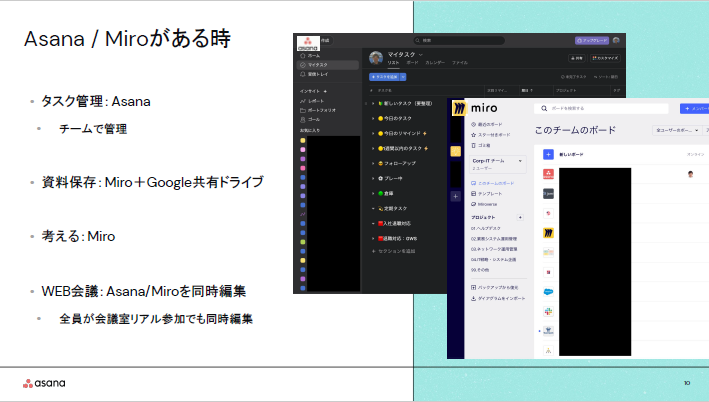 Asana /Miroがある時